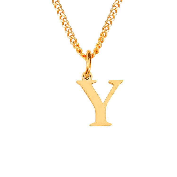 Valenzora | Letters All Match 14k Stainless Steel Necklace