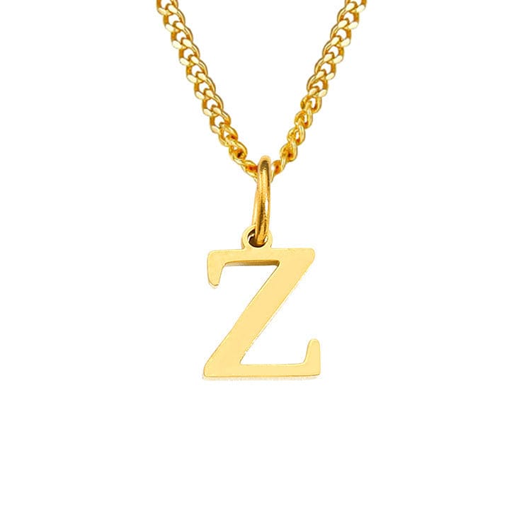 Valenzora | Letters All Match 14k Stainless Steel Necklace