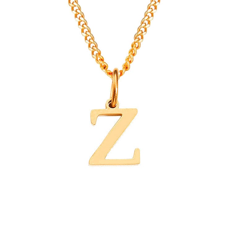 Valenzora | Letters All Match 14k Stainless Steel Necklace