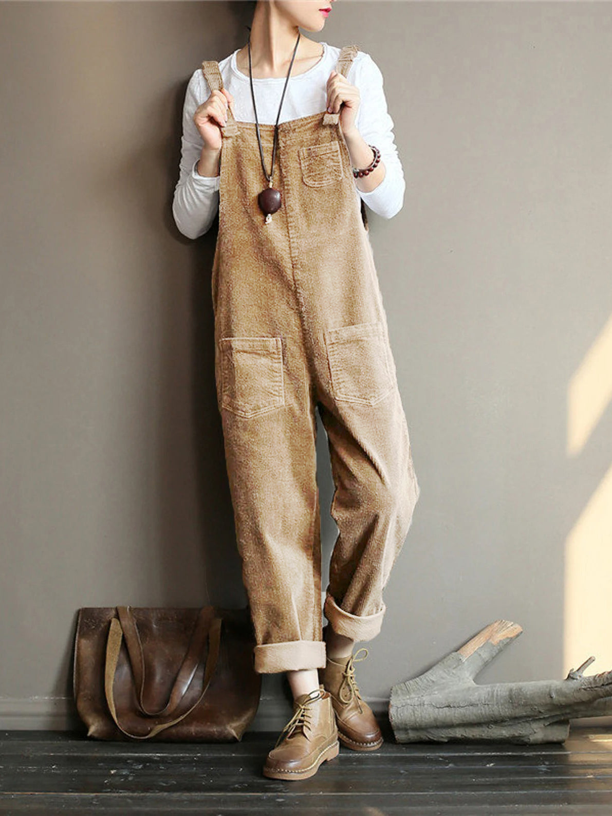 Valenzora | VELVET OVERALL WITH WIDE LEG