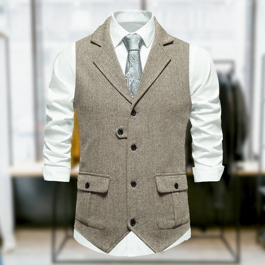 Valenzora | Classic Retro-Style Vest with Pockets