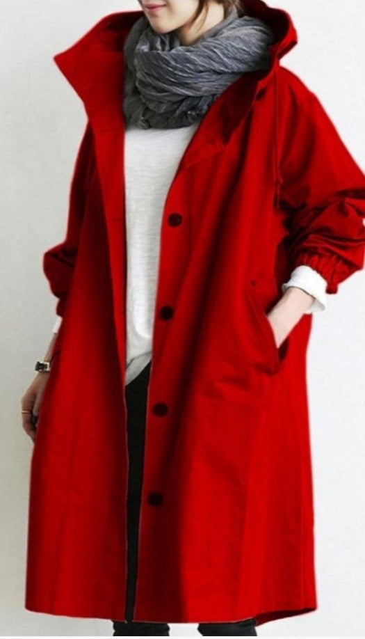Valenzora | Trench coat with hood