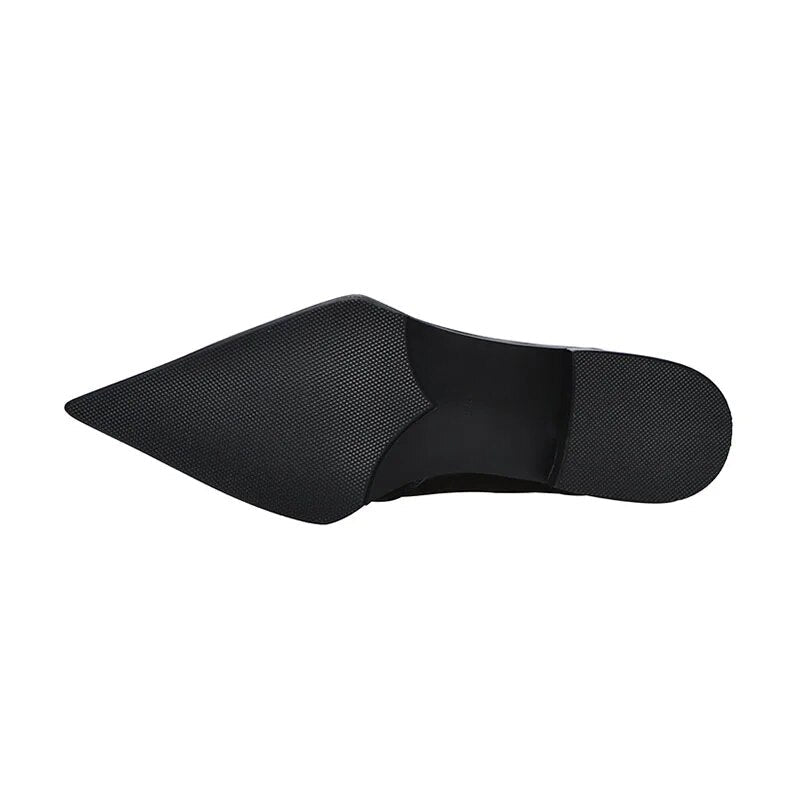 Valenzora | Black ankle boots with a low heel for women