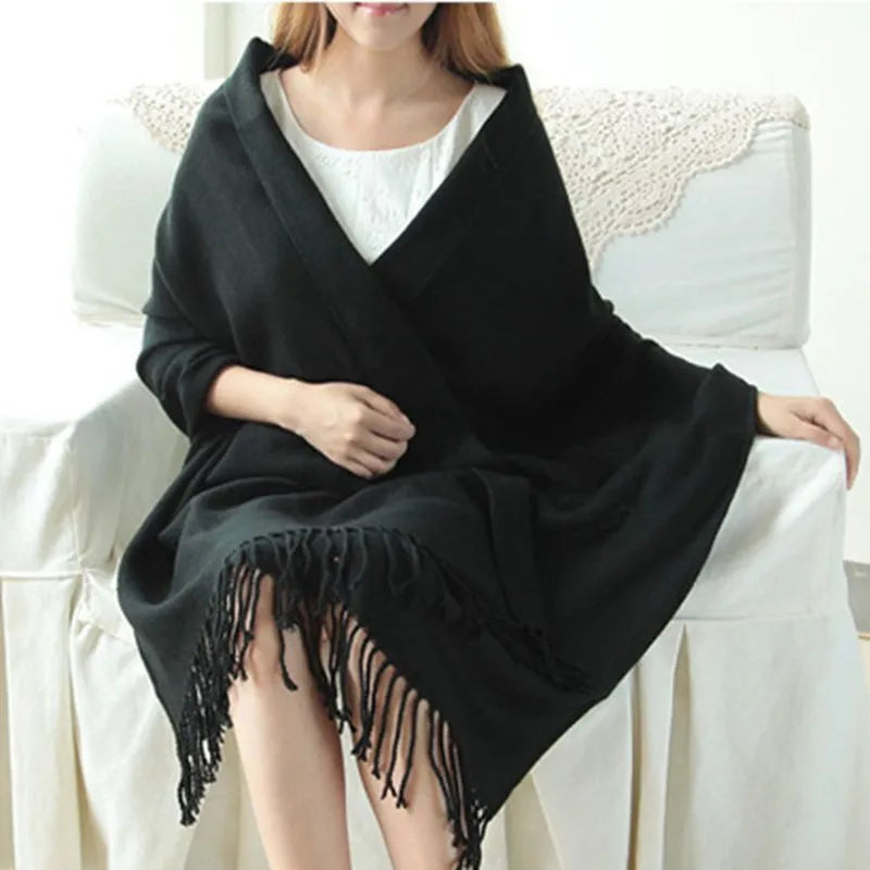 Valenzora | Luxurious cashmere scarf with diamond pattern