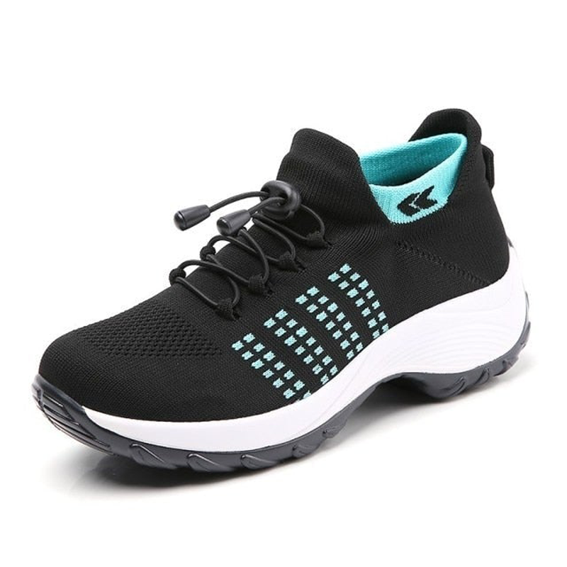 Valenzora | Breathable Slip-on Sneakers with Adjustable Laces for Women