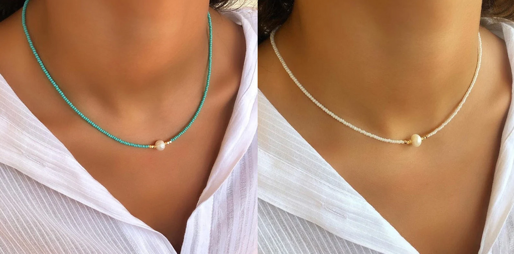 Valenzora | Necklace with Natural Pearls