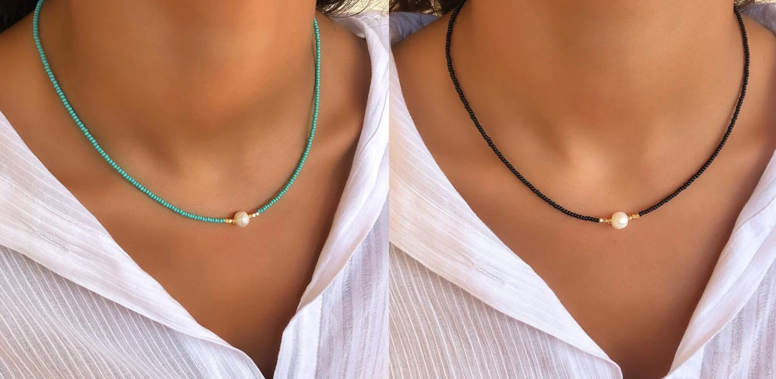 Valenzora | Necklace with Natural Pearls