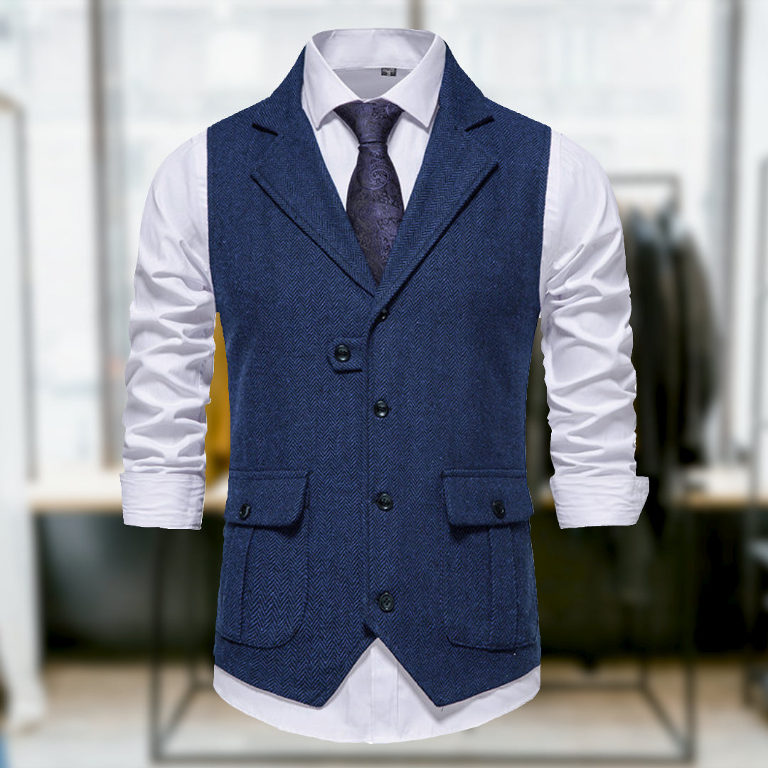 Valenzora | Classic Retro-Style Vest with Pockets