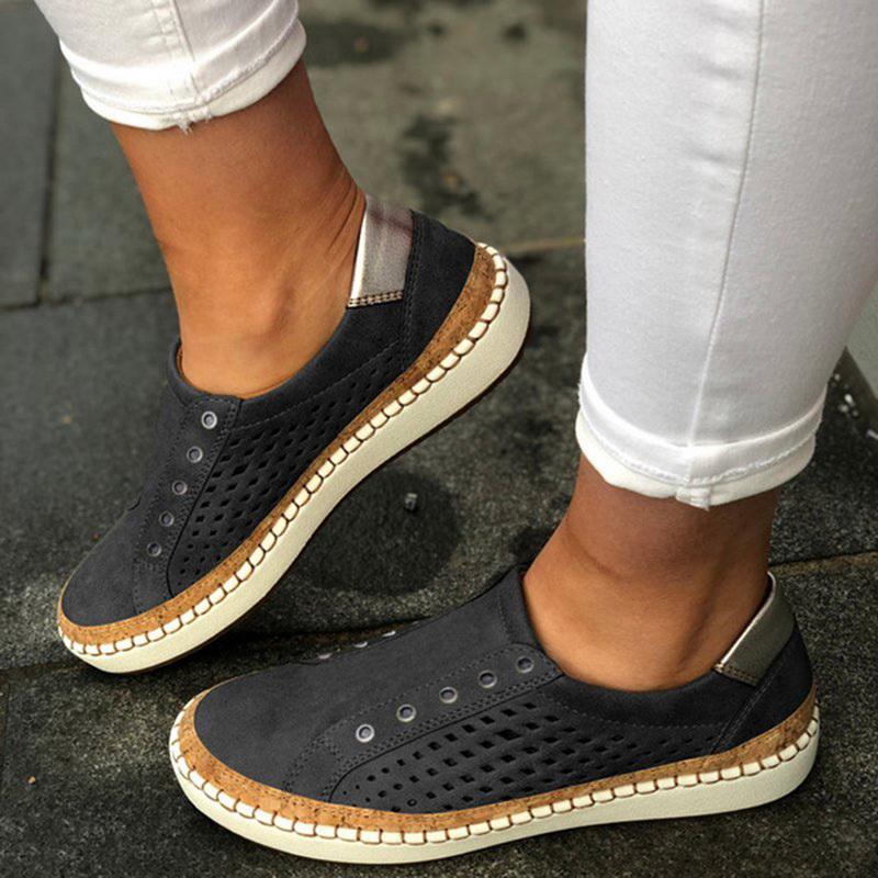 Valenzora | Breathable Vulcanized Perforated Lightweight Sneakers