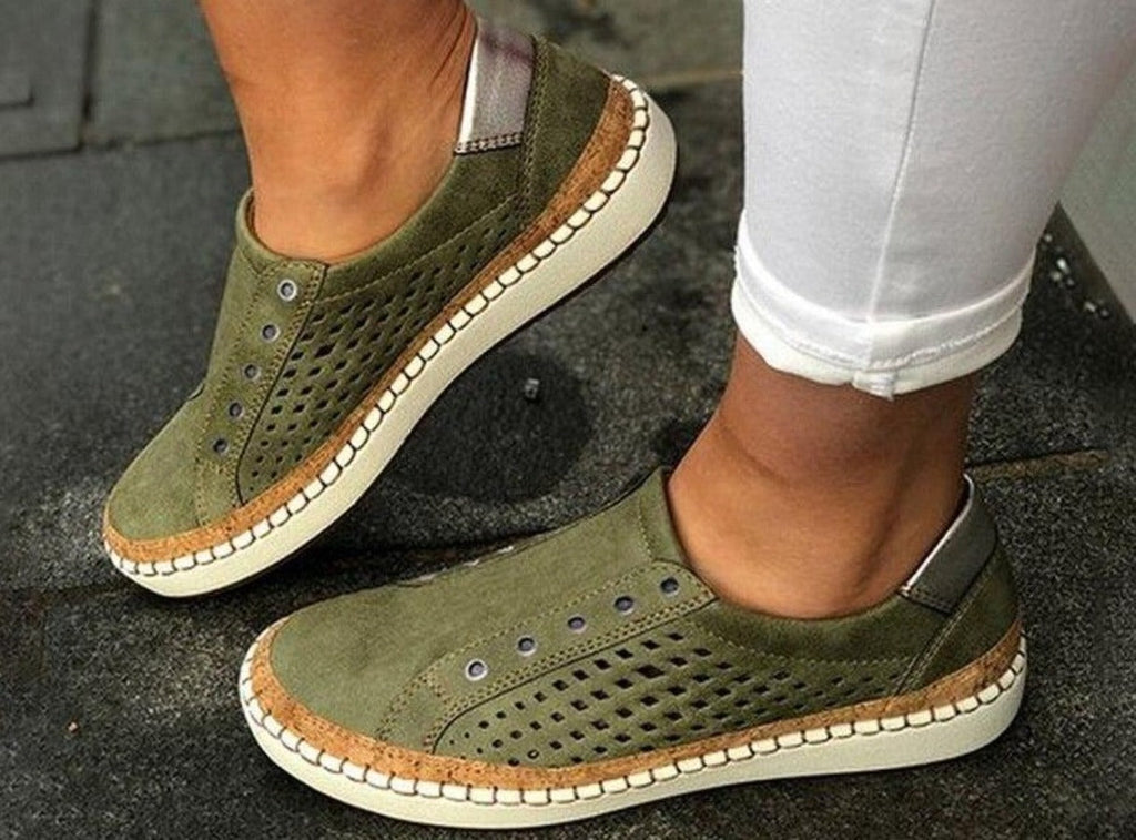 Valenzora | Breathable Vulcanized Perforated Lightweight Sneakers