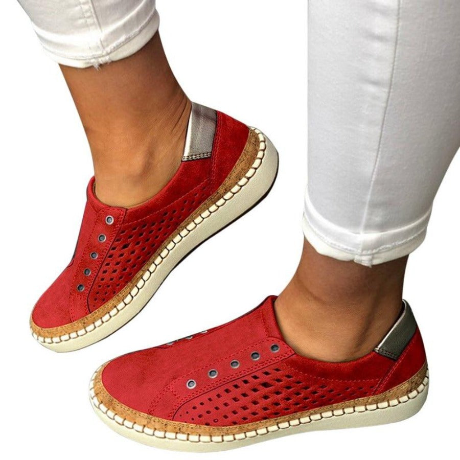 Valenzora | Breathable Vulcanized Perforated Lightweight Sneakers