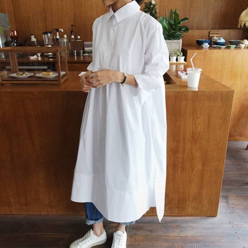 Valenzora | Oversized shirt dress
