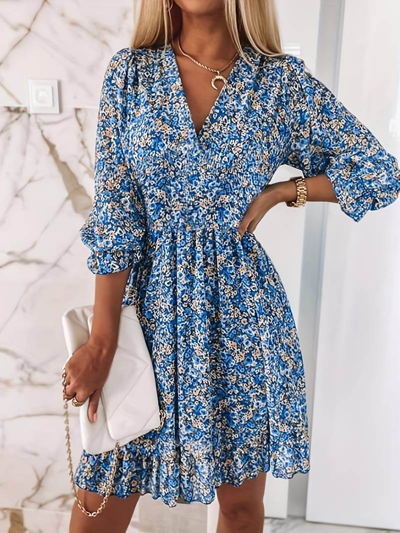 Valenzora | Boho Puff Sleeve Dress