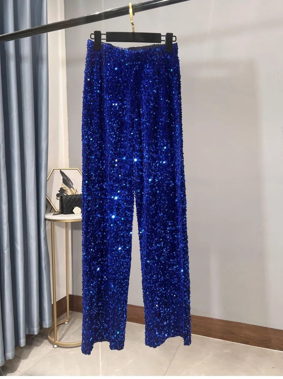 Valenzora | Wide-leg sun pants with sequins
