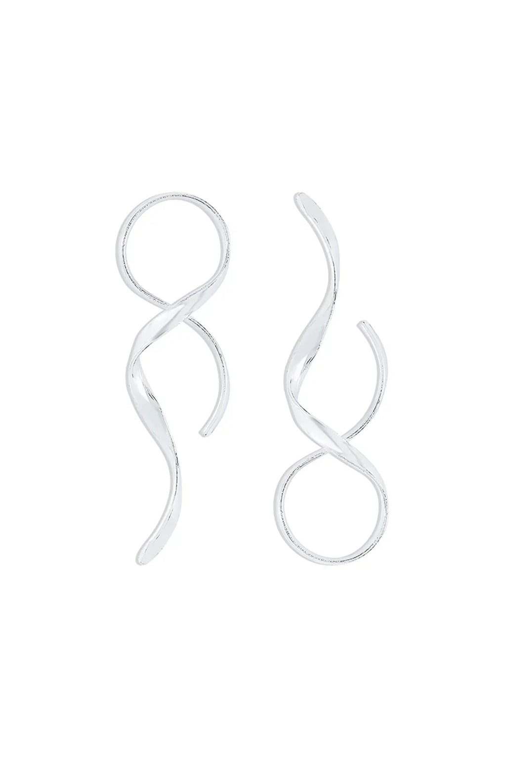 Valenzora | Slim Spiral Earrings with Modern Design for Women