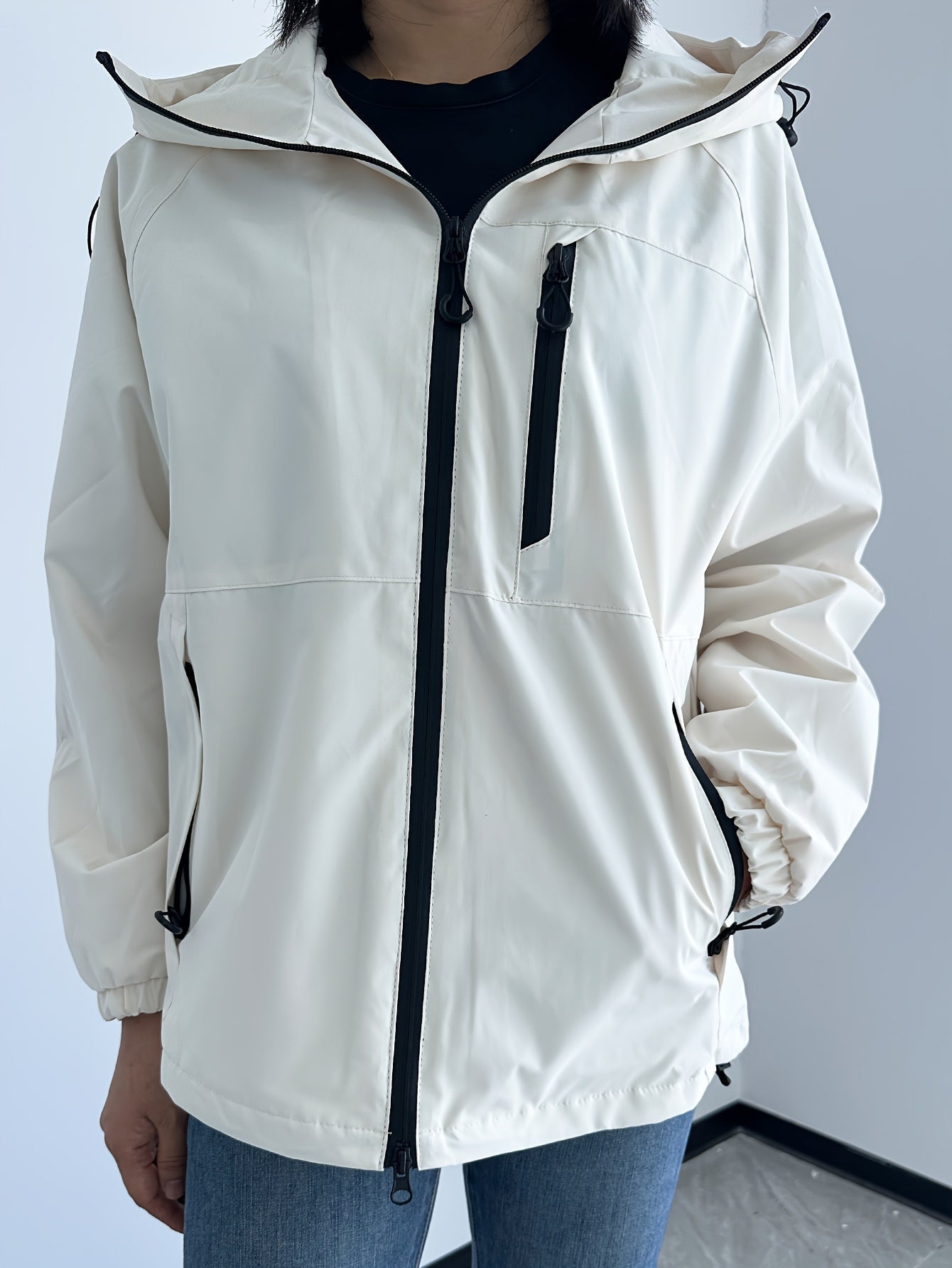 Valenzora | Modern Water and Windproof Rain Jacket for Women
