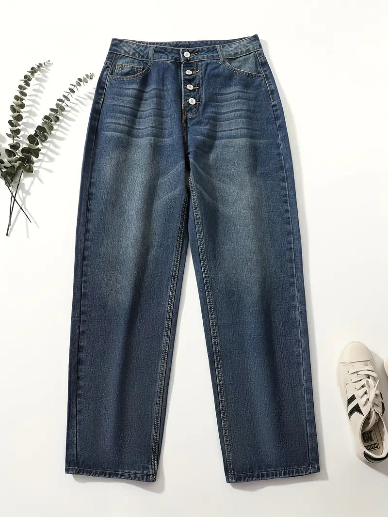 Valenzora | Loose-fitting denim jeans for women