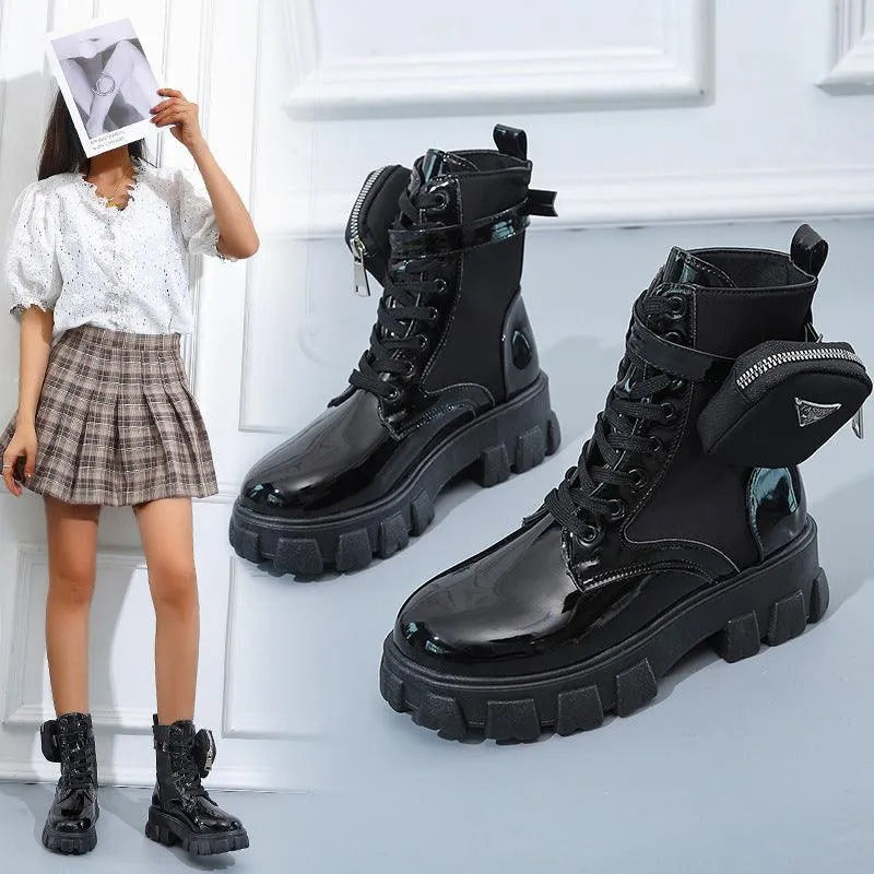 Valenzora | Boots with a platform up to the calf