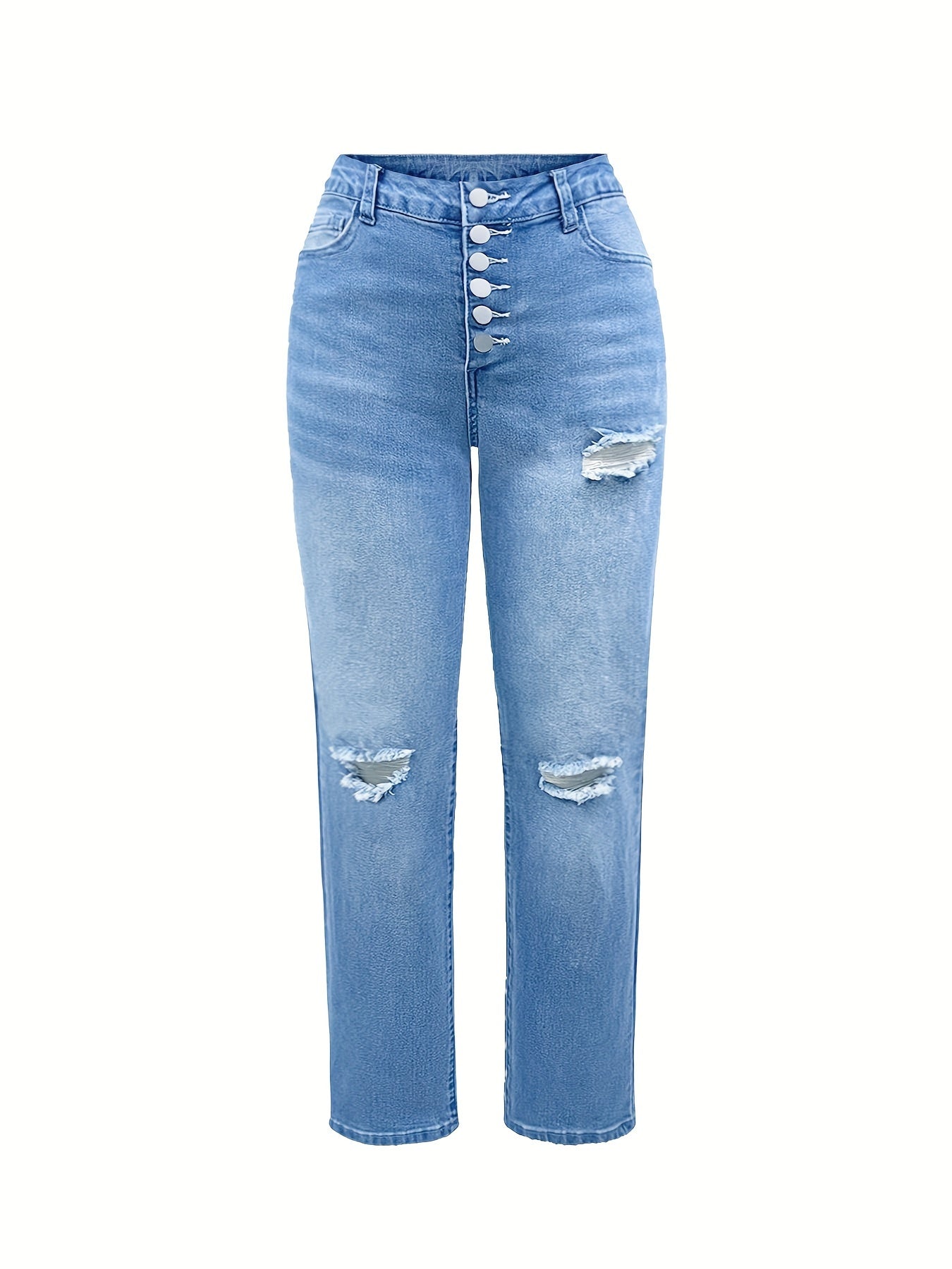 Valenzora | Weathered Blue Women's Stretch Jeans