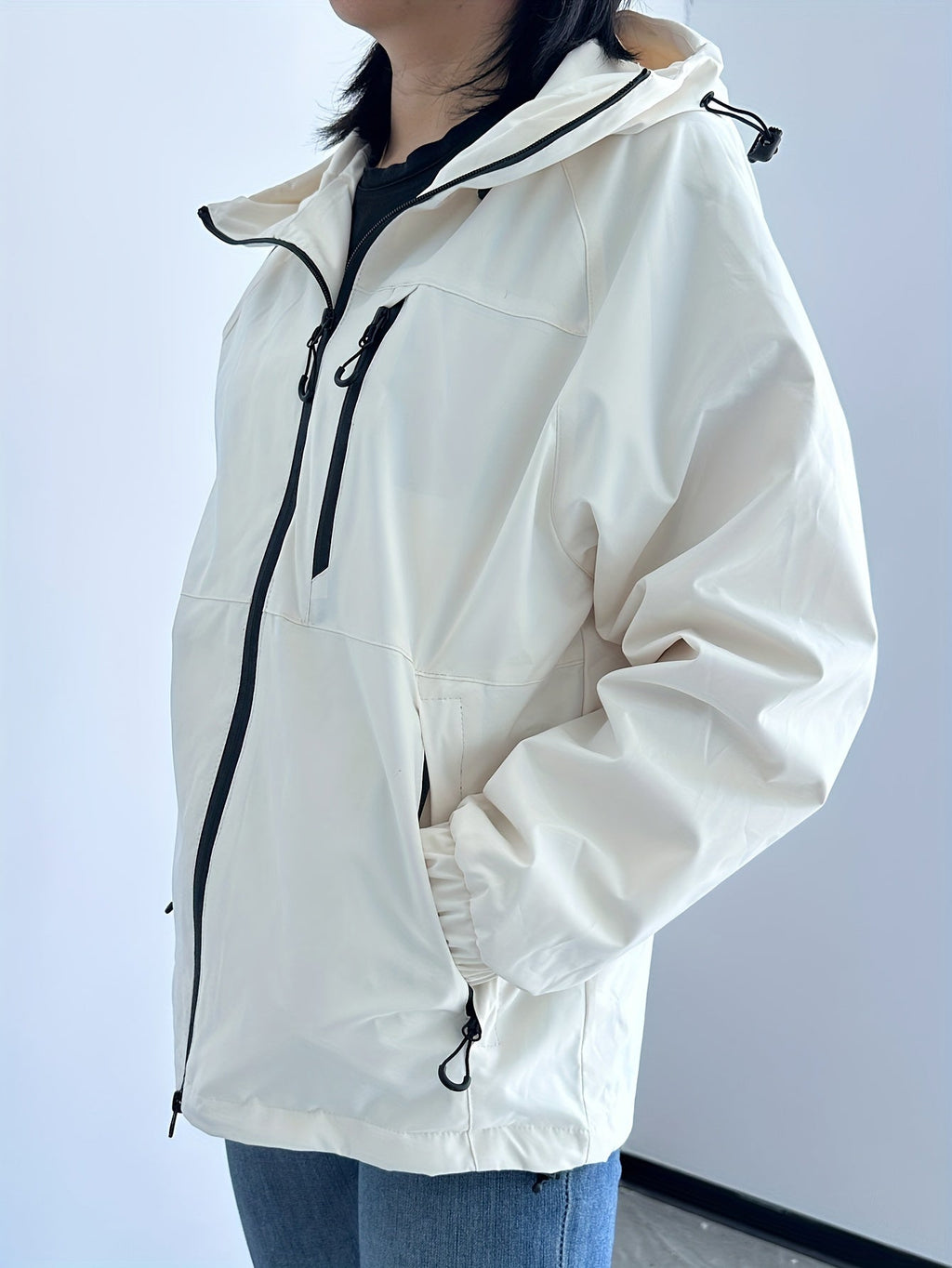 Valenzora | Modern Water and Windproof Rain Jacket for Women