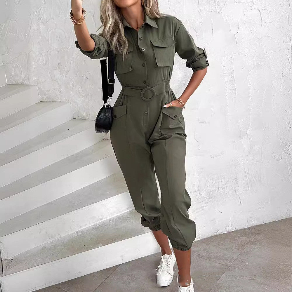 Valenzora Cargo Waist Jumpsuit for Women