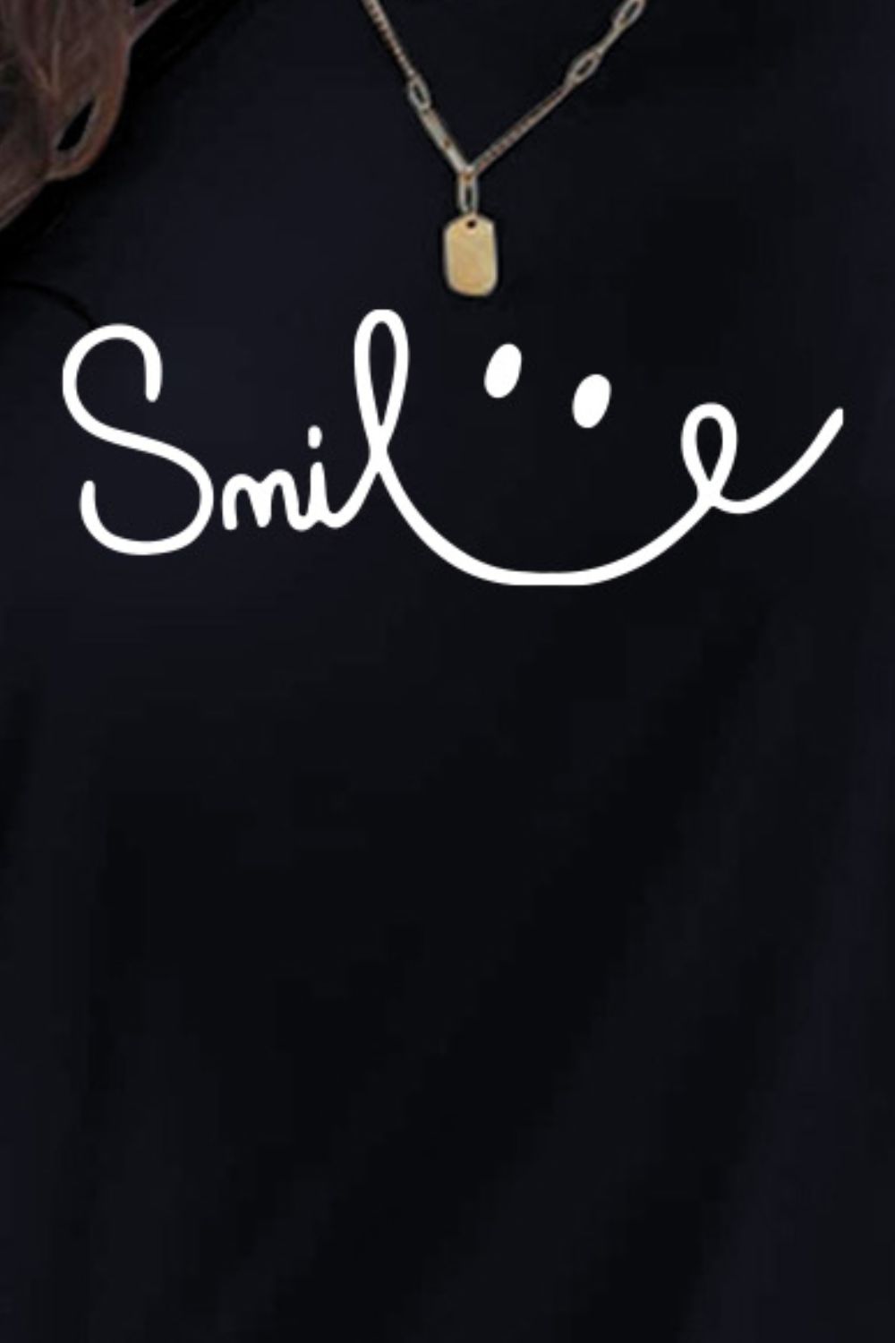 Valenzora | Smile Crew Neck Kurzarm-T-Shirt