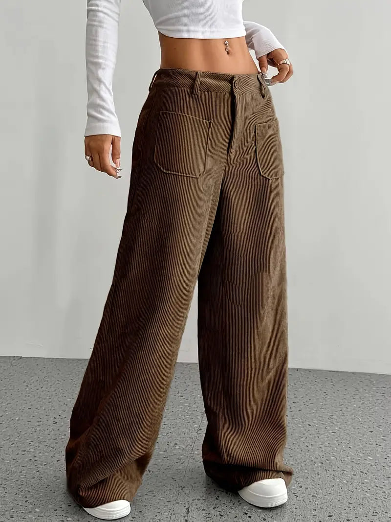 Valenzora | Weite Cordhose für Damen