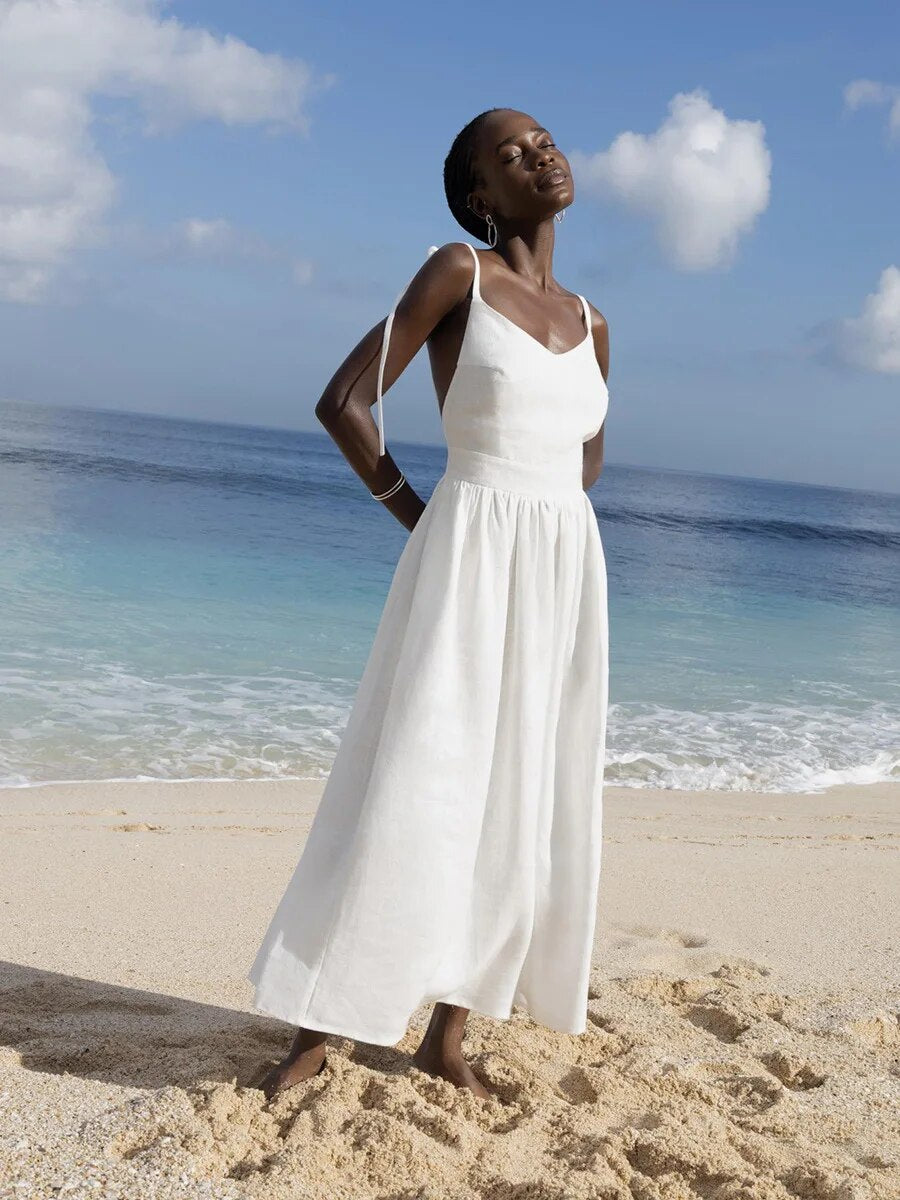 Valenzora | Strandkleid aus Vintage-Leinen