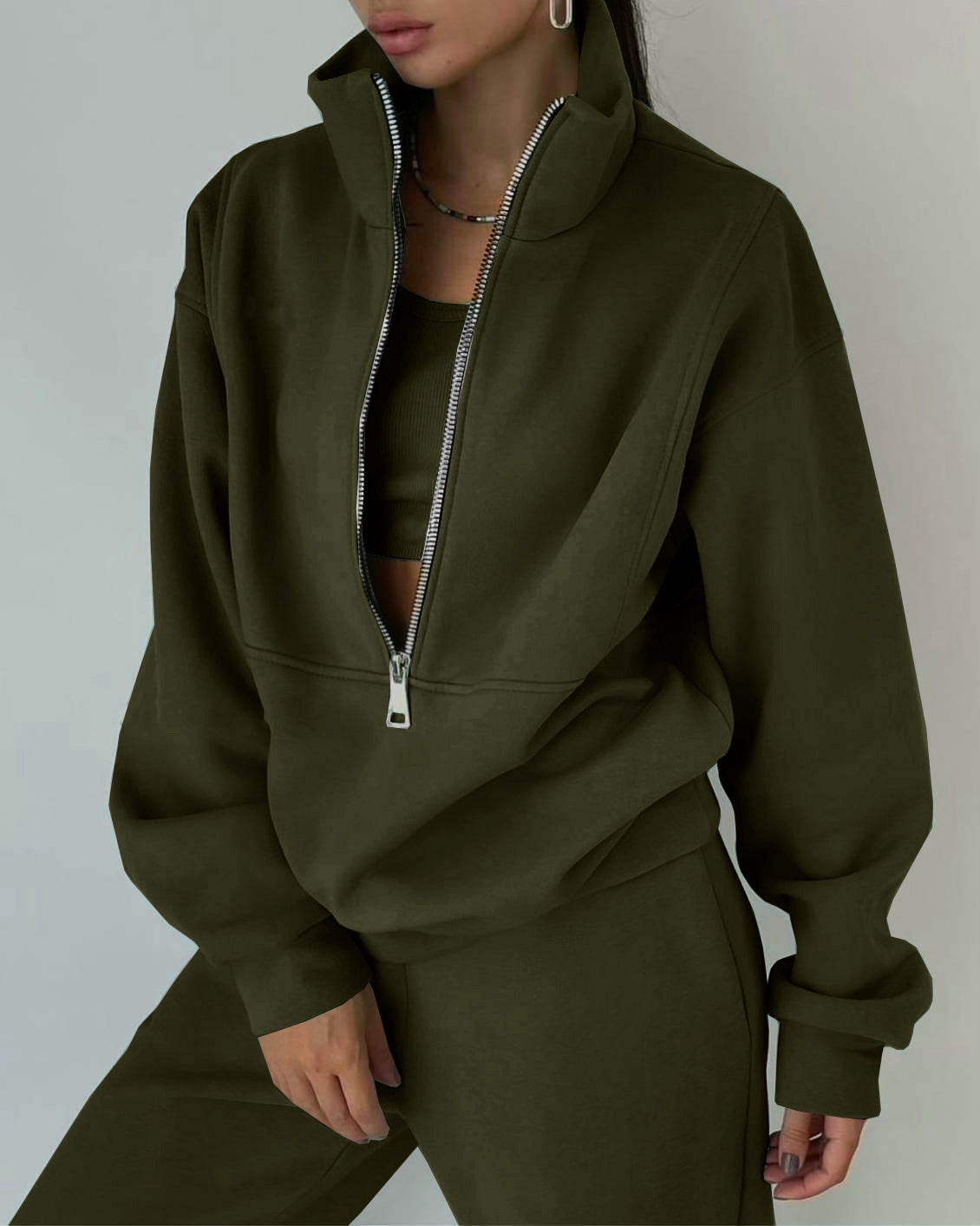 Valenzora sweatshirt and trousers for women's clothing with zipper