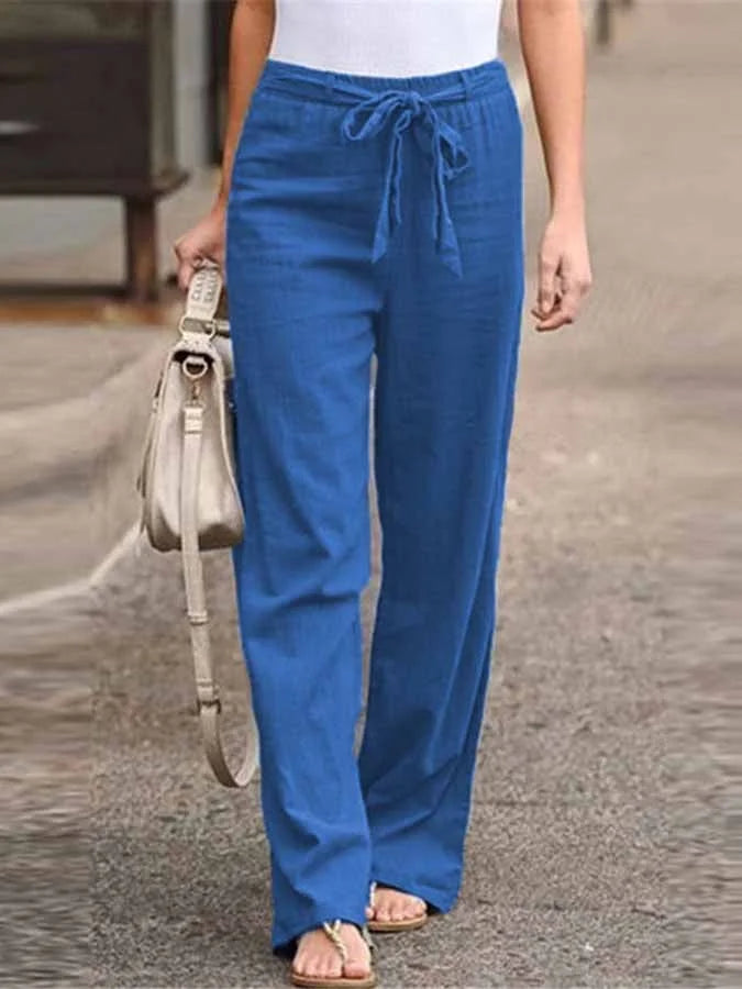 Valenzora | Casual women's linen trousers for stylish ease