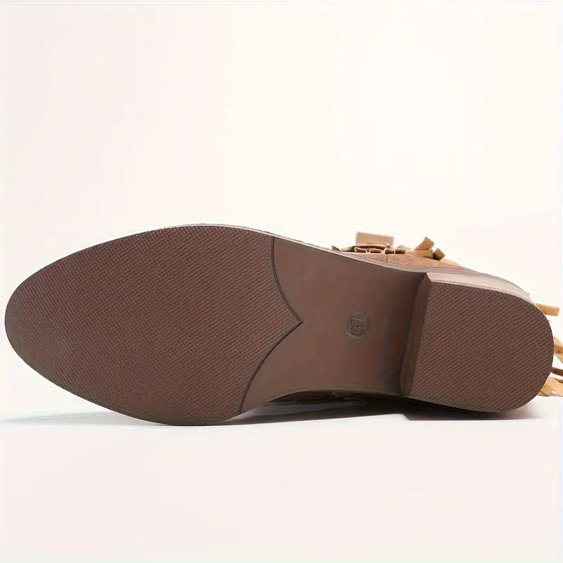 Valenzora | Robust cowboy boots with thick heels