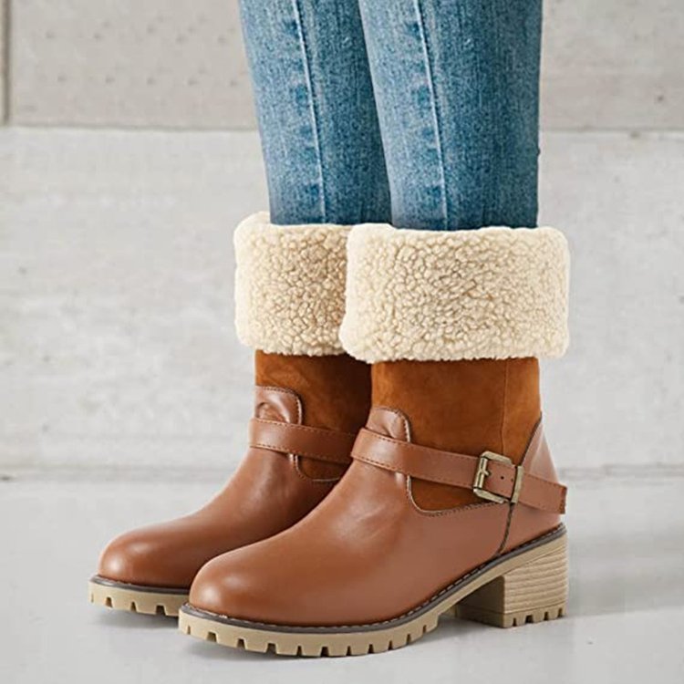 Valenzora | Stylish autumn ankle boots with buckle for women