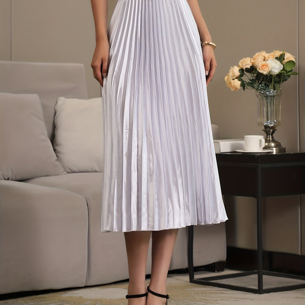 Valenzora | Elegant A-line pleated skirt