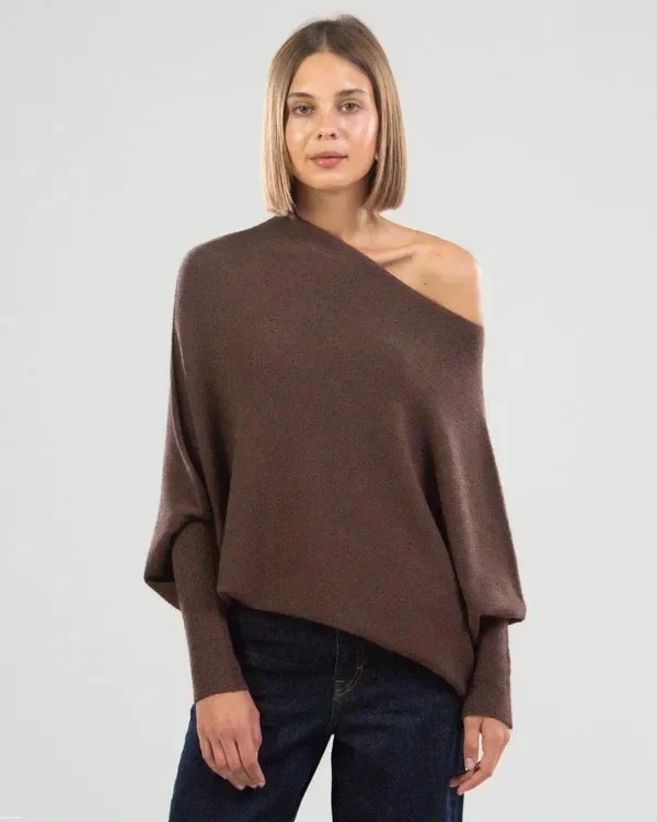 Mariemi™ - Asymmetrically Draped Sweater