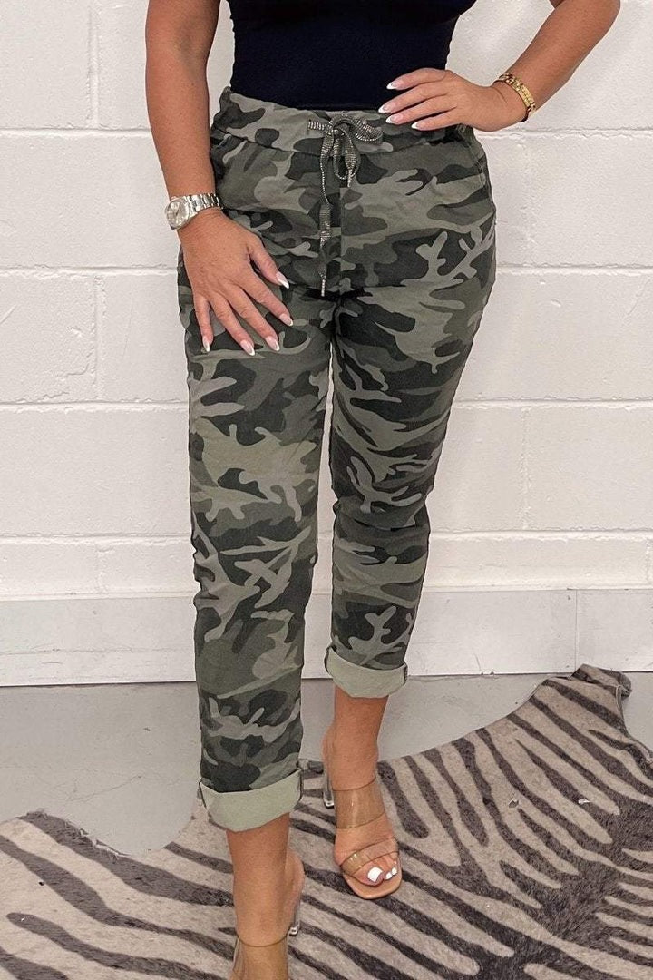 Stylish camouflage trousers