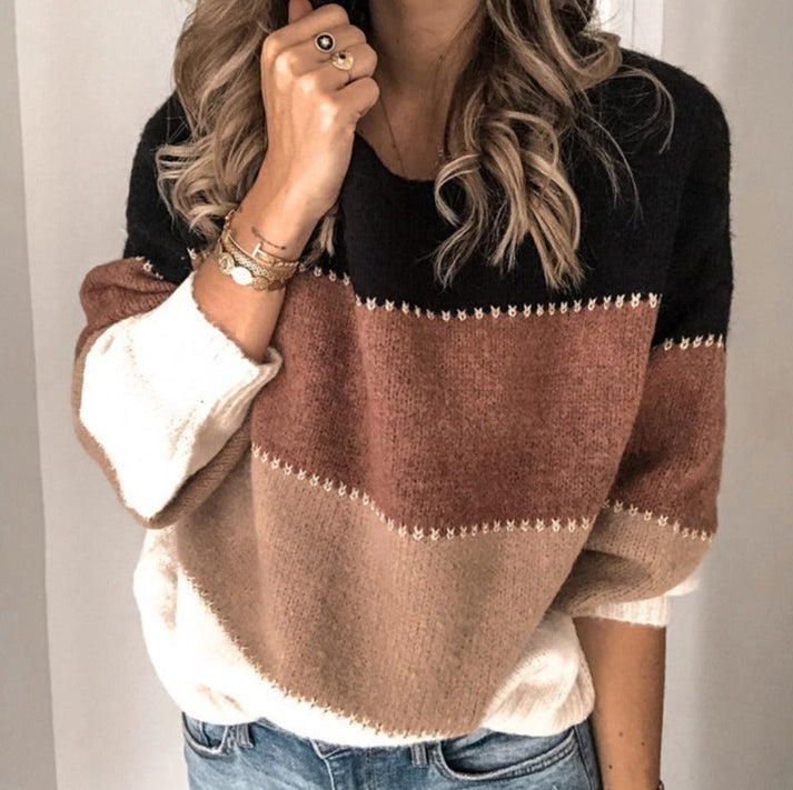 Valenzora | Gestreifter Pullover für einen klassischen Look für Damen