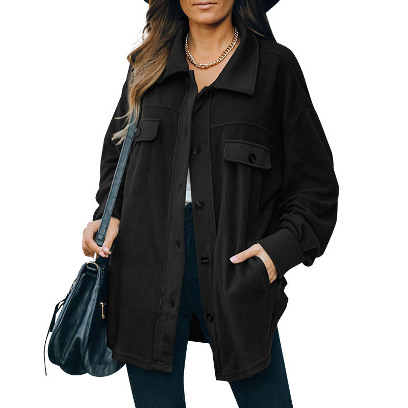 Valenzora | Fleece button-up jacket