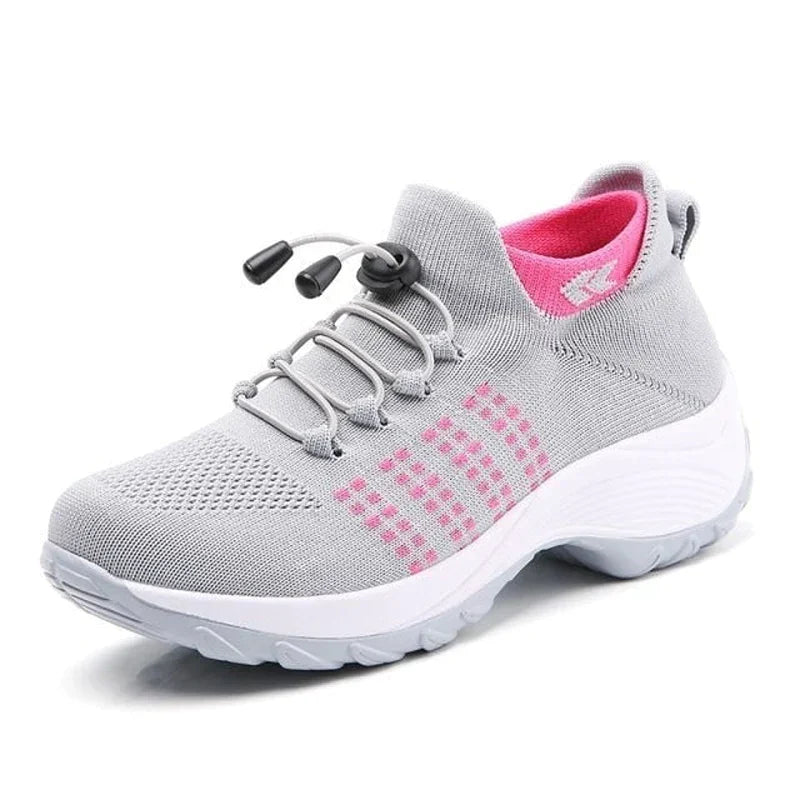 Valenzora - Breathable Slip-On Walking Shoes for Women | Lightweight Mesh Slip-On Hiking Sneakers for Women
