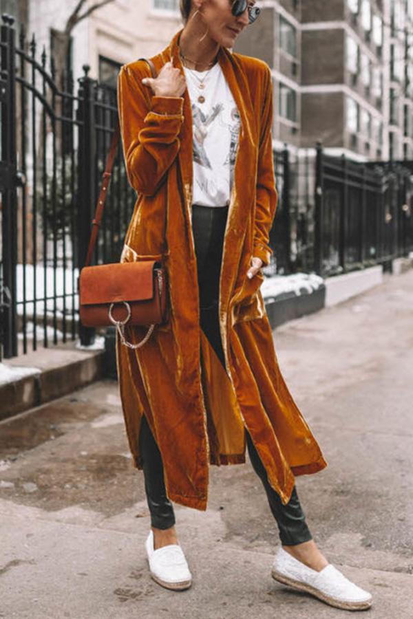Velvet kimono jacket