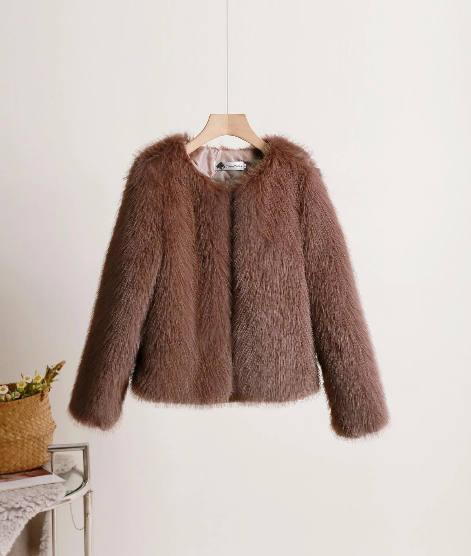 Valenzora | Solid Color Short Coat for Women