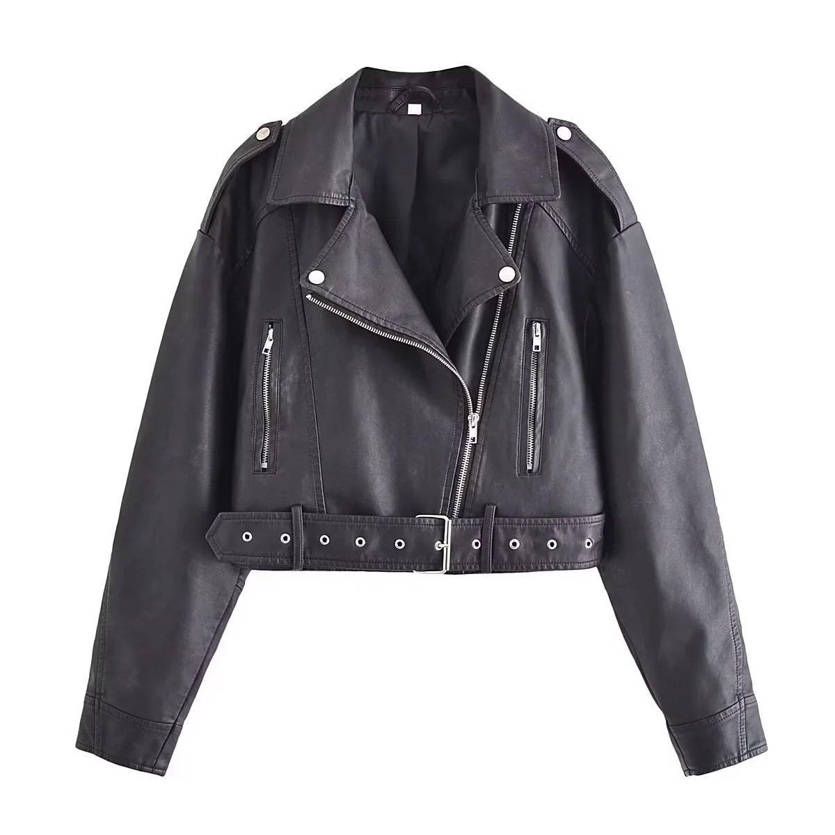 Valenzora | Washable, Gradient Leather Jacket for Women*