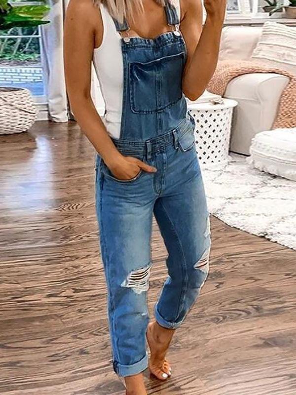 Valenzora | Ripped Overalls