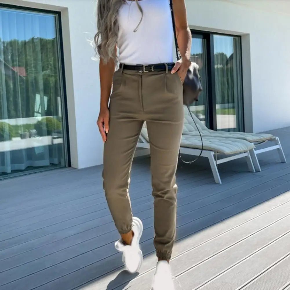 Valenzora | Stylish slim-fit trousers made of stretch fabric