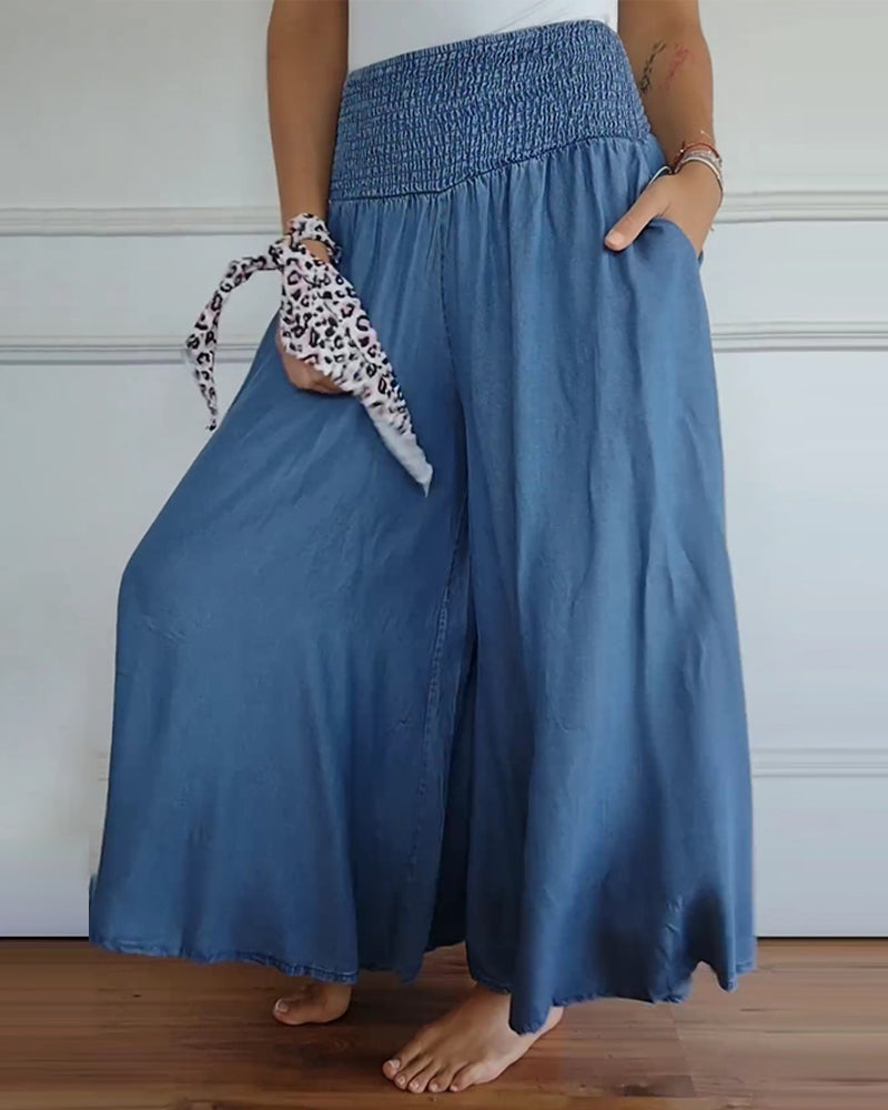 Valenzora | Hose mit elastischem Bund und weitem Bein