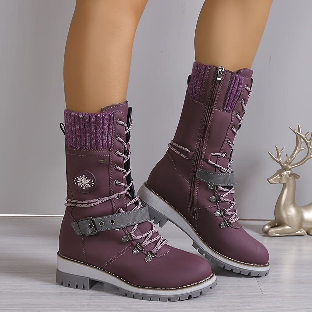Valenzora – Elegante gestrickte Thermostiefel