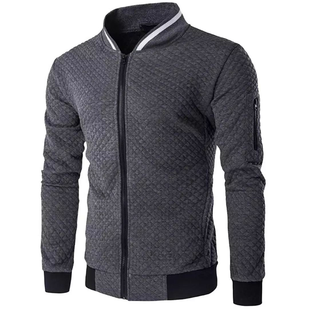 Valenzora | Jacquard Zip Bomber Jacket