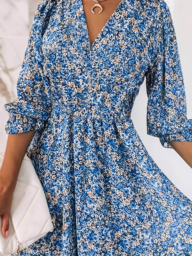 Valenzora | Boho Puff Sleeve Dress
