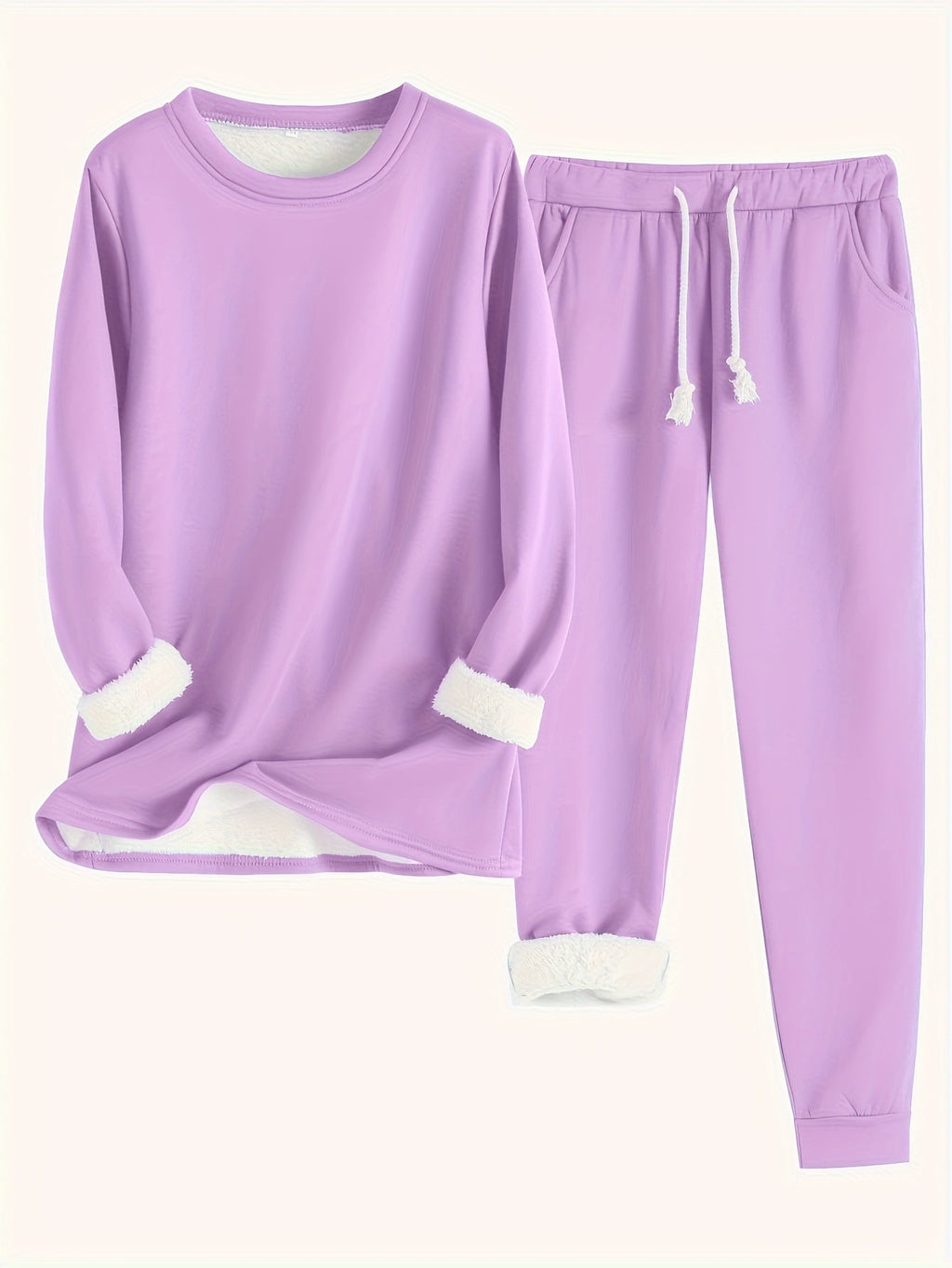 Valenzora | Stylish Winter Casual Thermal Sweatshirt and Jogging Pants Set for Women