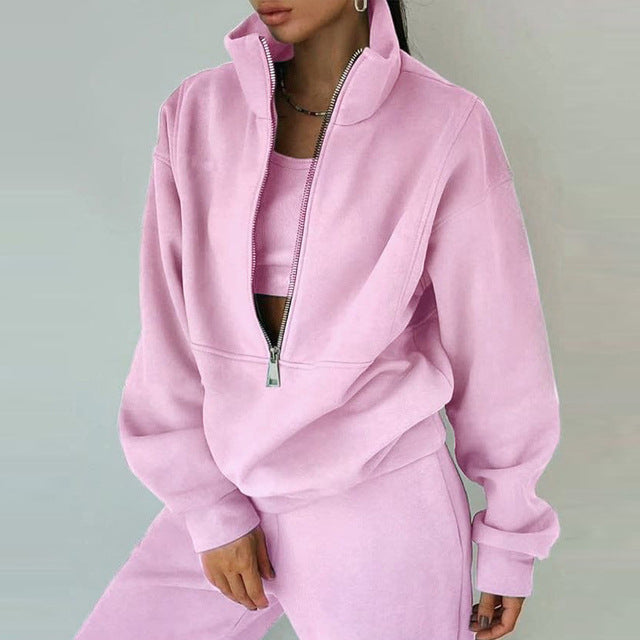 Valenzora sweatshirt and trousers for women's clothing with zipper