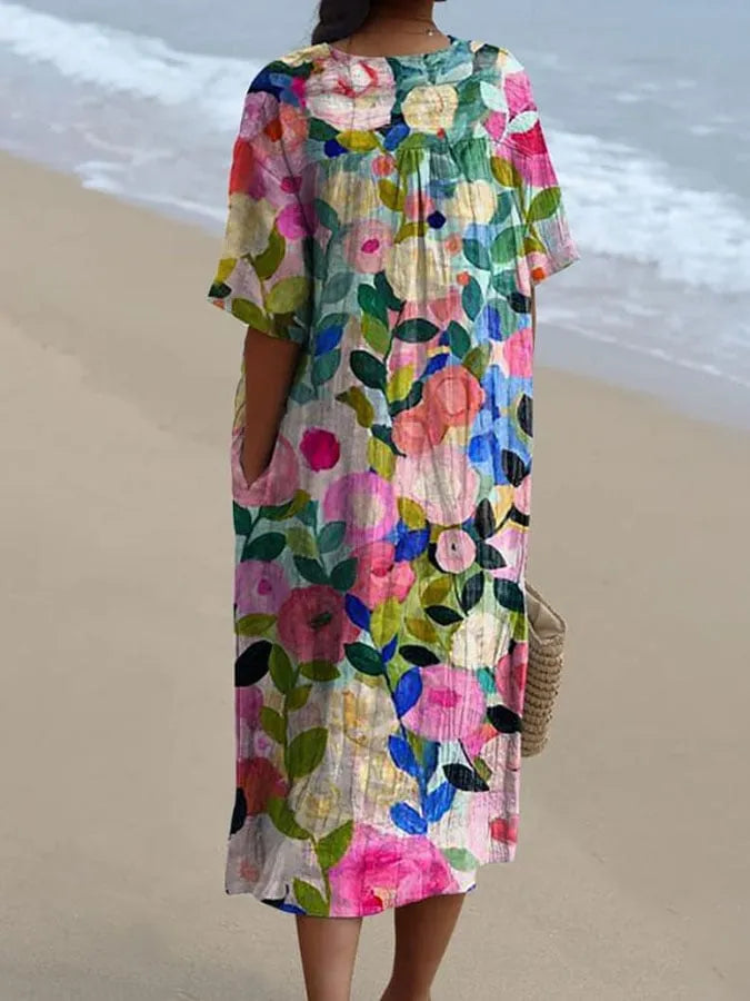 Graciel - Colorful Floral Dress